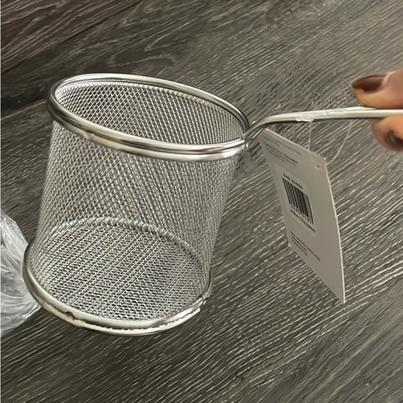 Stainless Steel Mini Chip Basket NWT - Picture 1 of 3